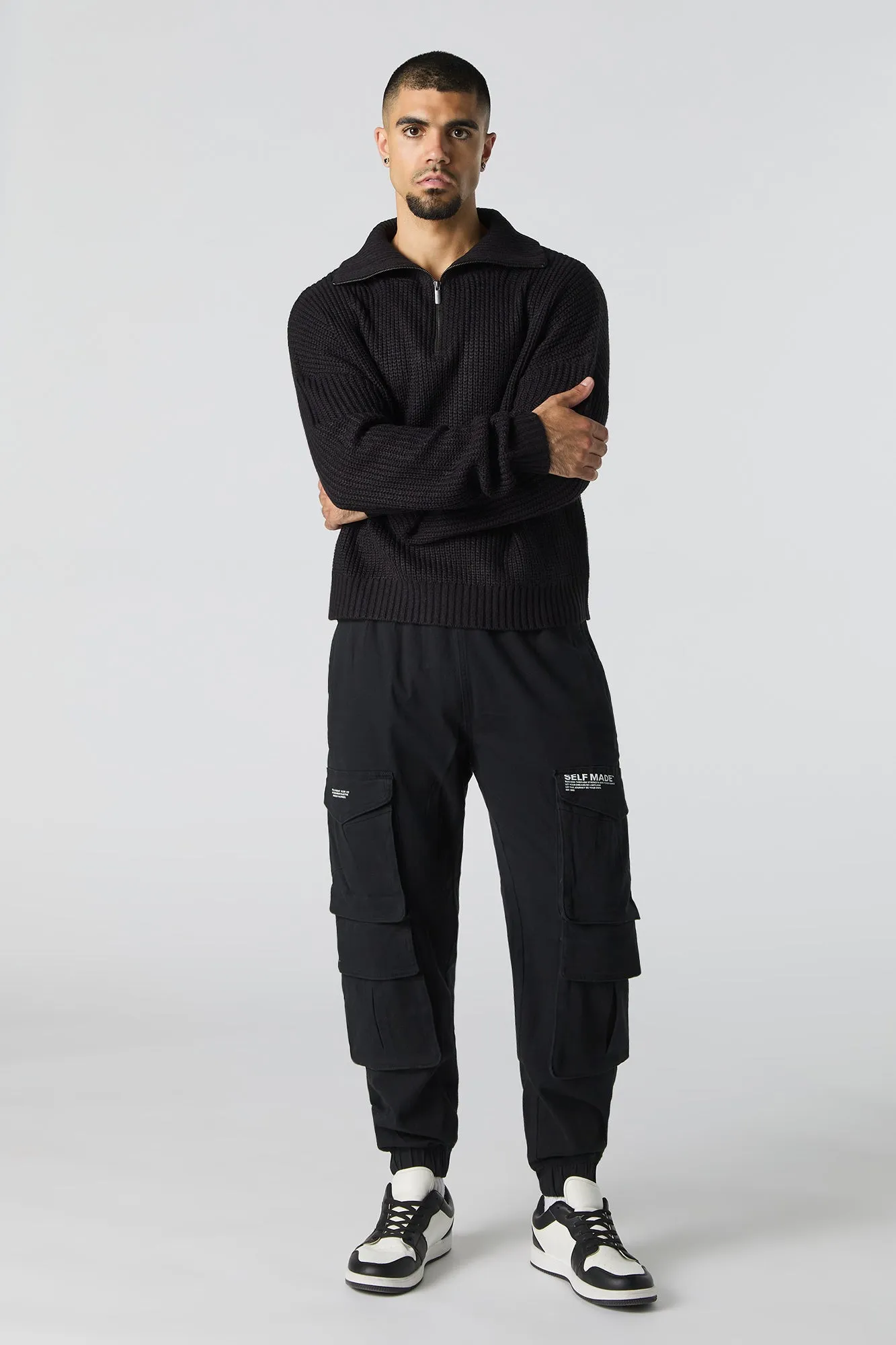 Jogger cargo à multiples poches Selfmade sold by Urban Planet product image thumbnail 3