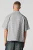 Plaid Boxy Short Sleeve Button-Up Top sold by Urban Planet