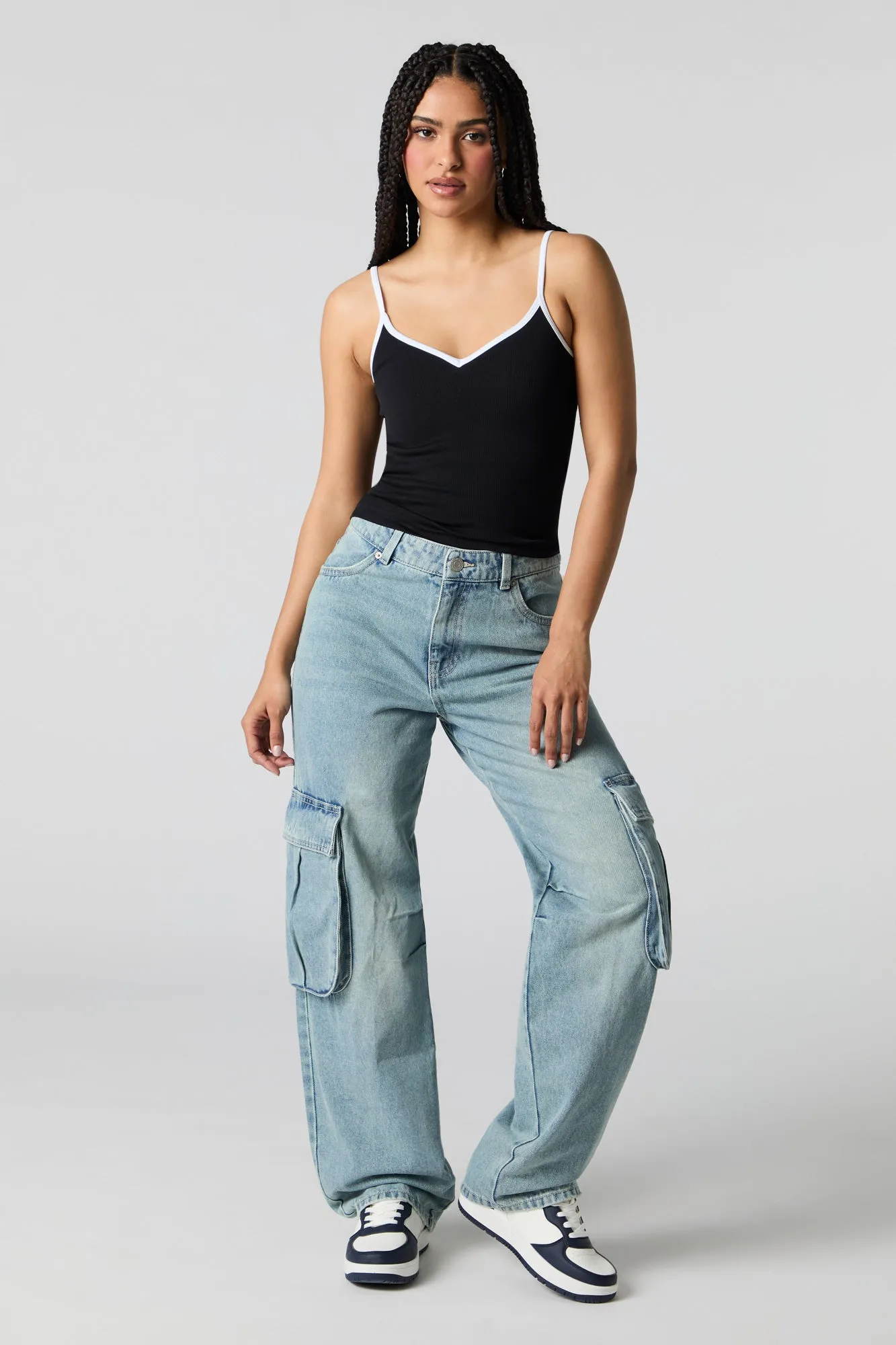 Jean cargo en denim sold by Urban Planet product image thumbnail 5