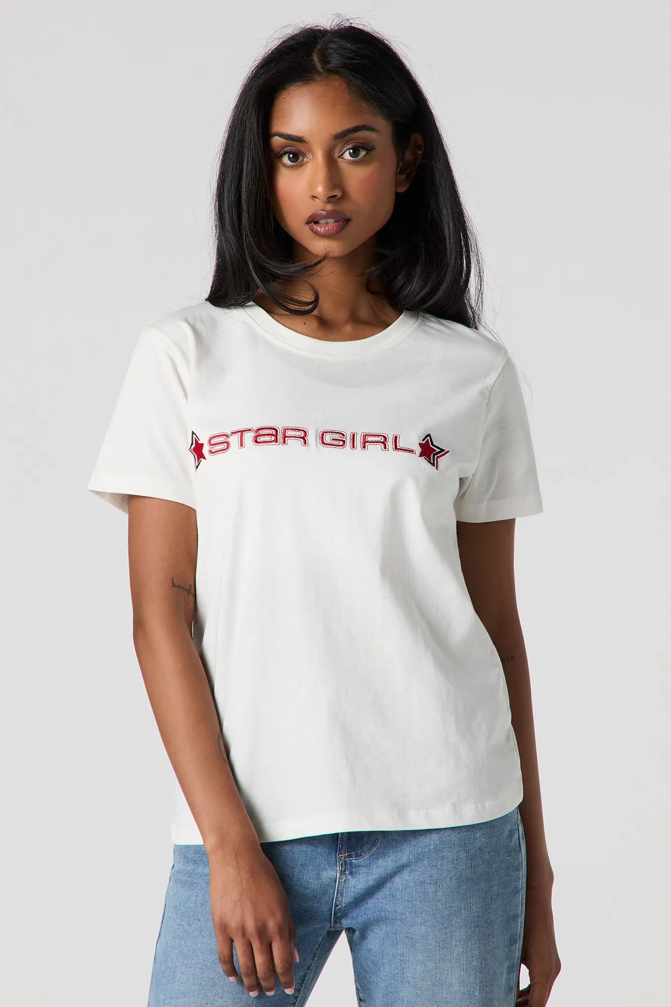 Embroidered T-Shirt sold by Urban Planet product image thumbnail 4