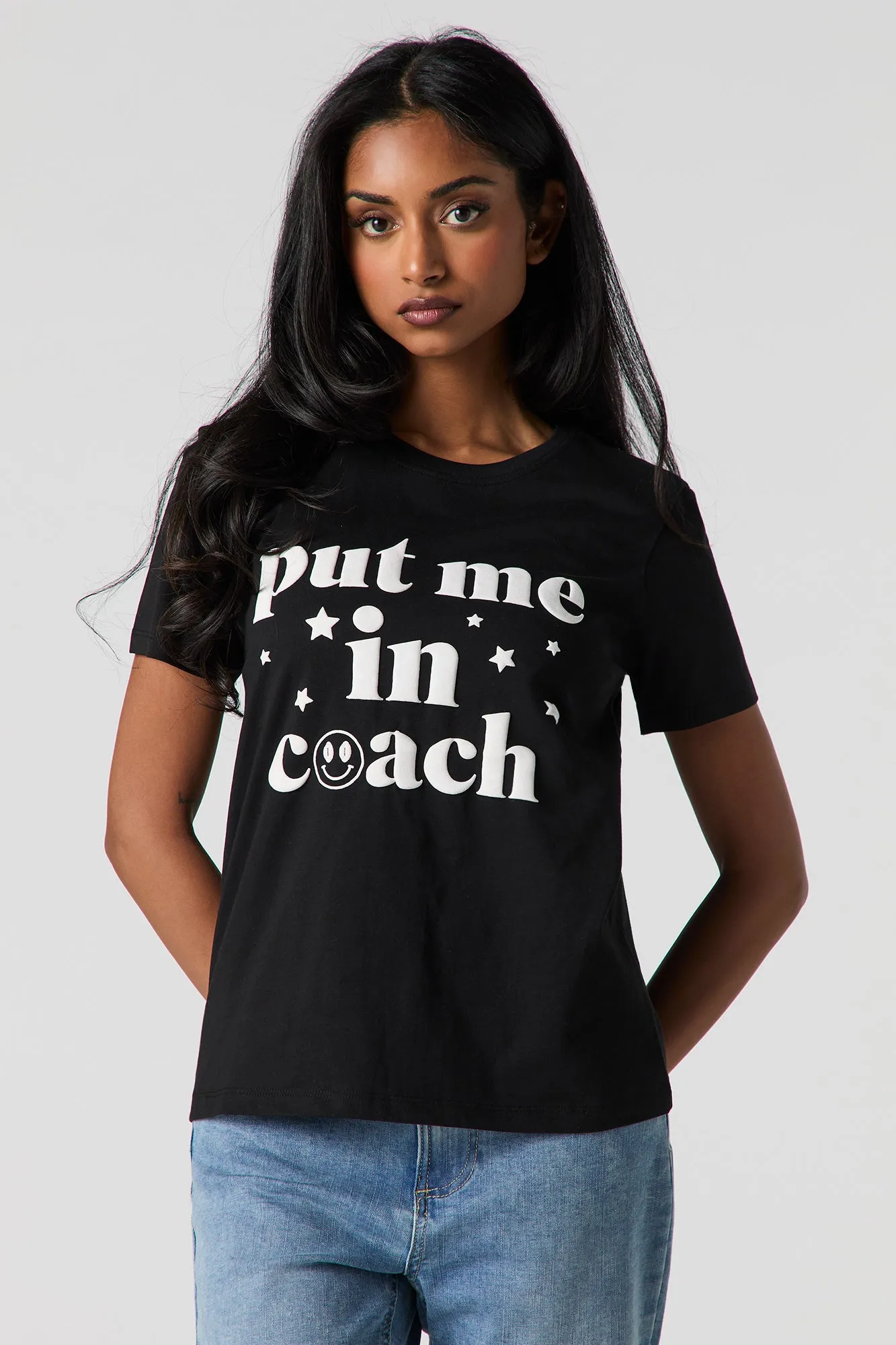 Puff Print T-Shirt sold by Urban Planet product image thumbnail 4