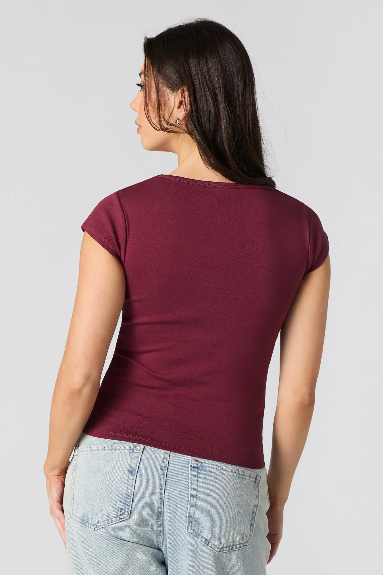 Square Neck T-Shirt sold by Urban Planet product image thumbnail 2