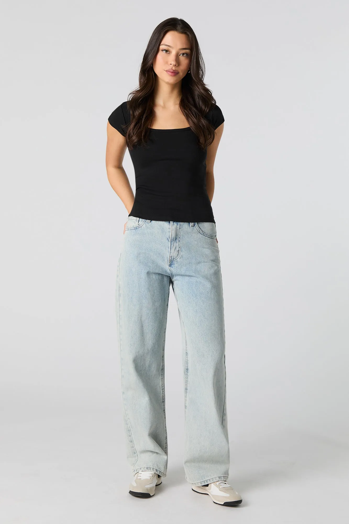 T-shirt en encolure carrée sold by Urban Planet product image thumbnail 4