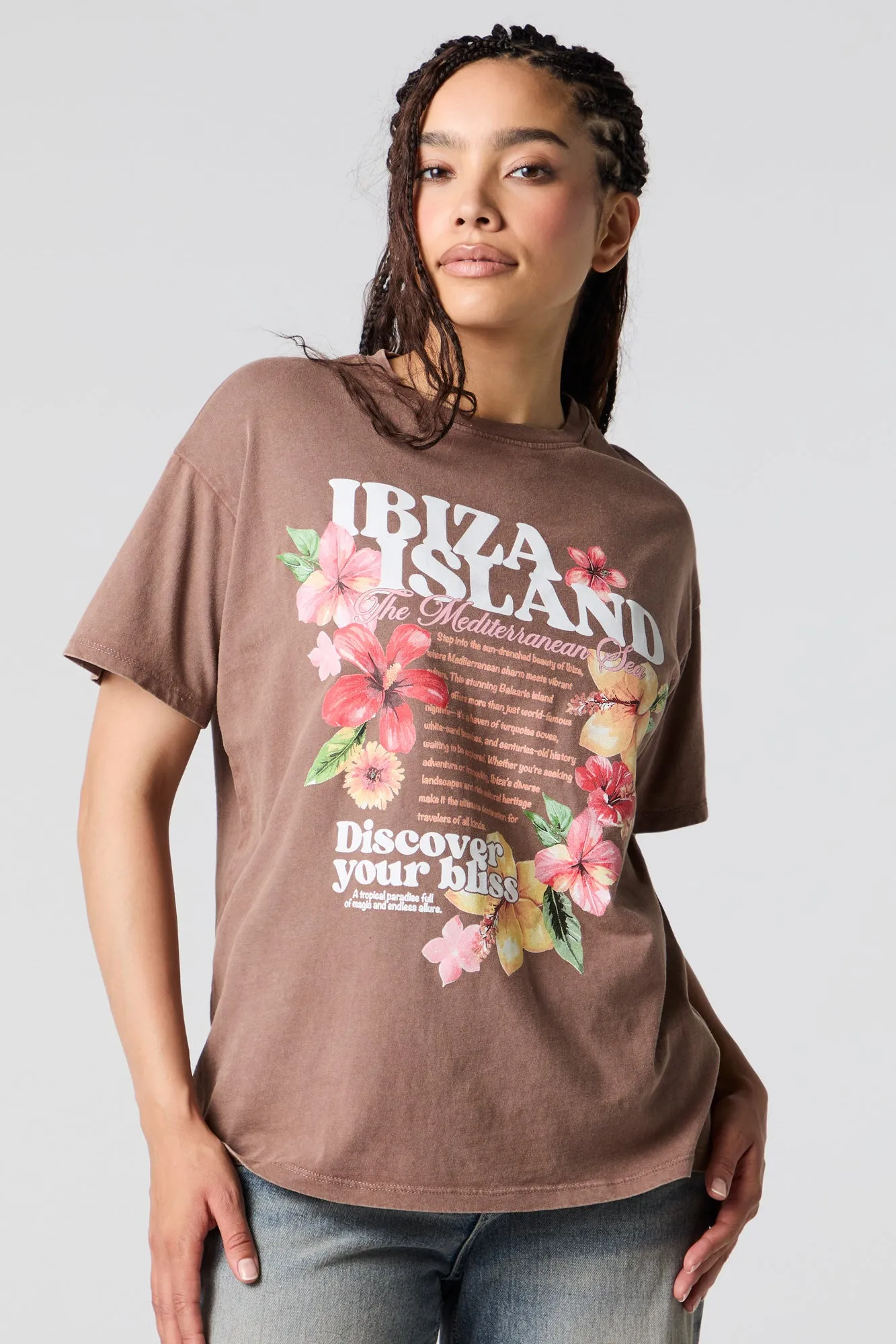 Graphic Washed Boyfriend T-Shirt sold by Urban Planet product image thumbnail 4