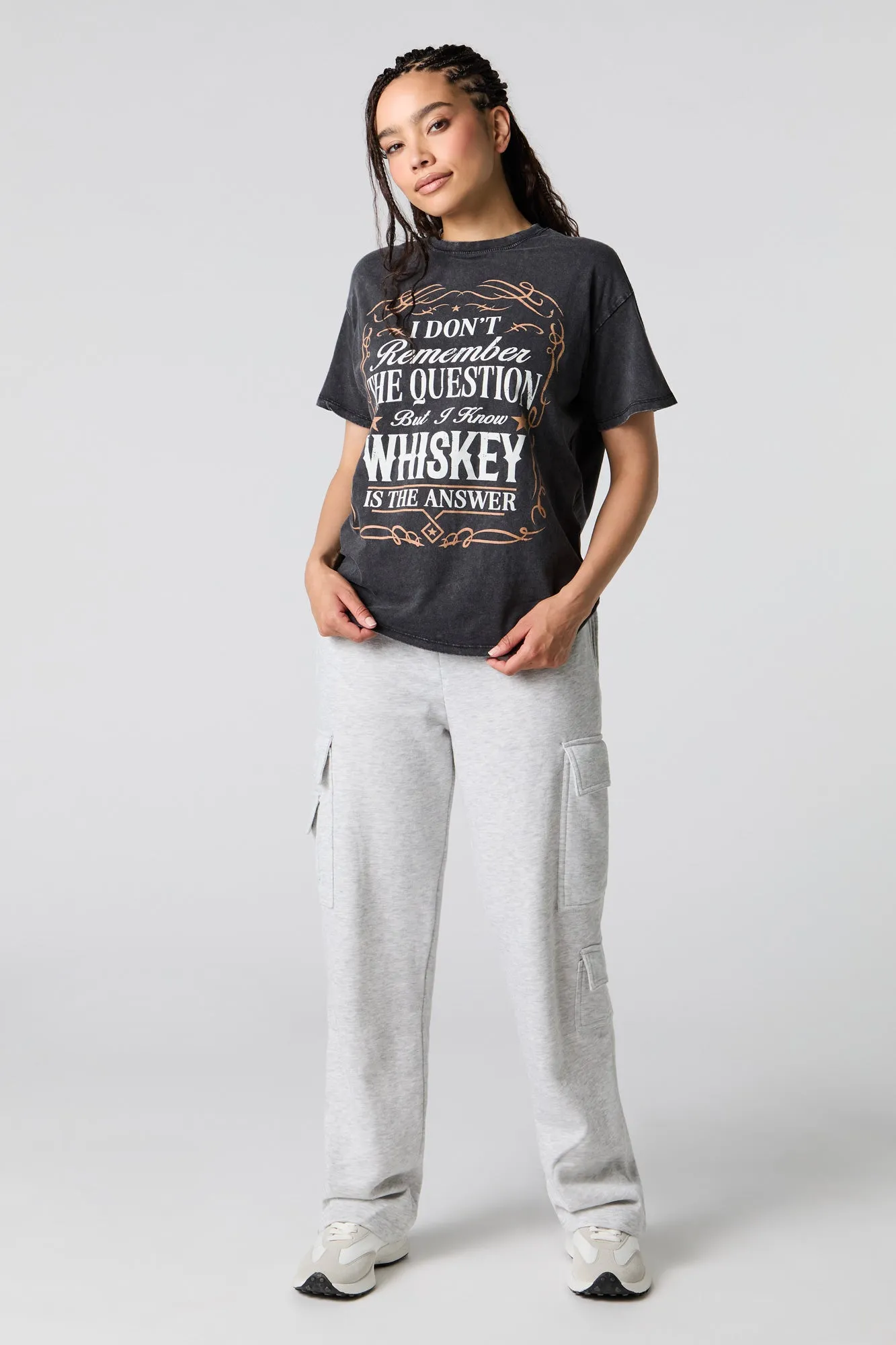 Whiskey Graphic Washed T-Shirt sold by Urban Planet product image thumbnail 3