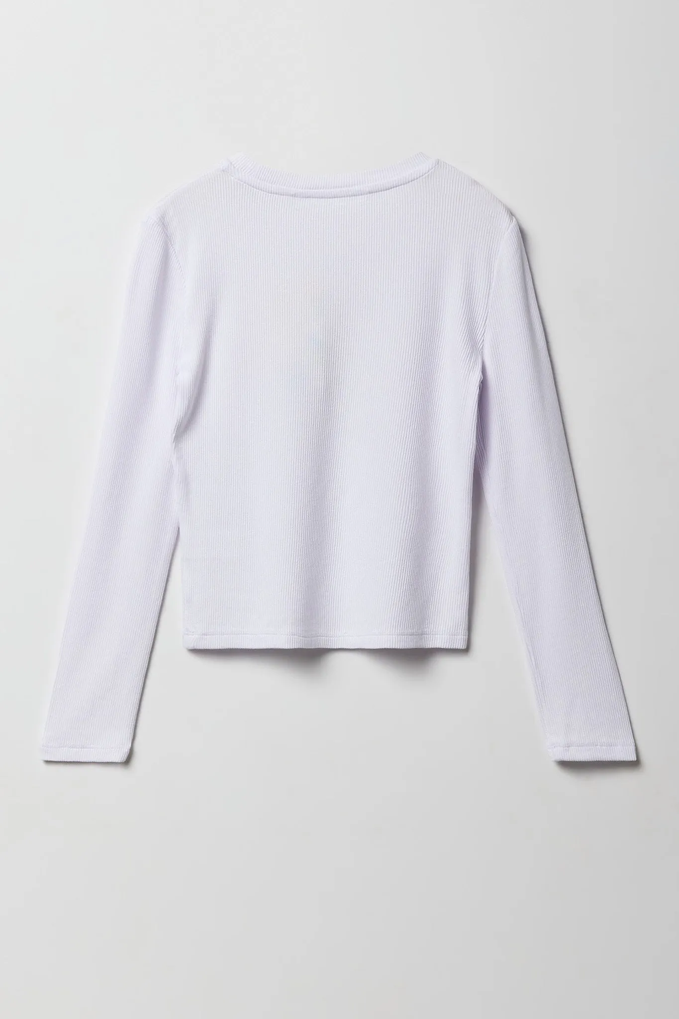 Haut côtelé à manche longue imprimé de guépard Star pour filles sold by Urban Planet product image thumbnail 2