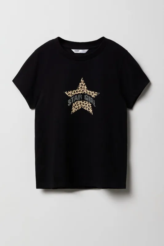 T-shirt à motif en pierres du Rhin pour filles sold by Urban Planet