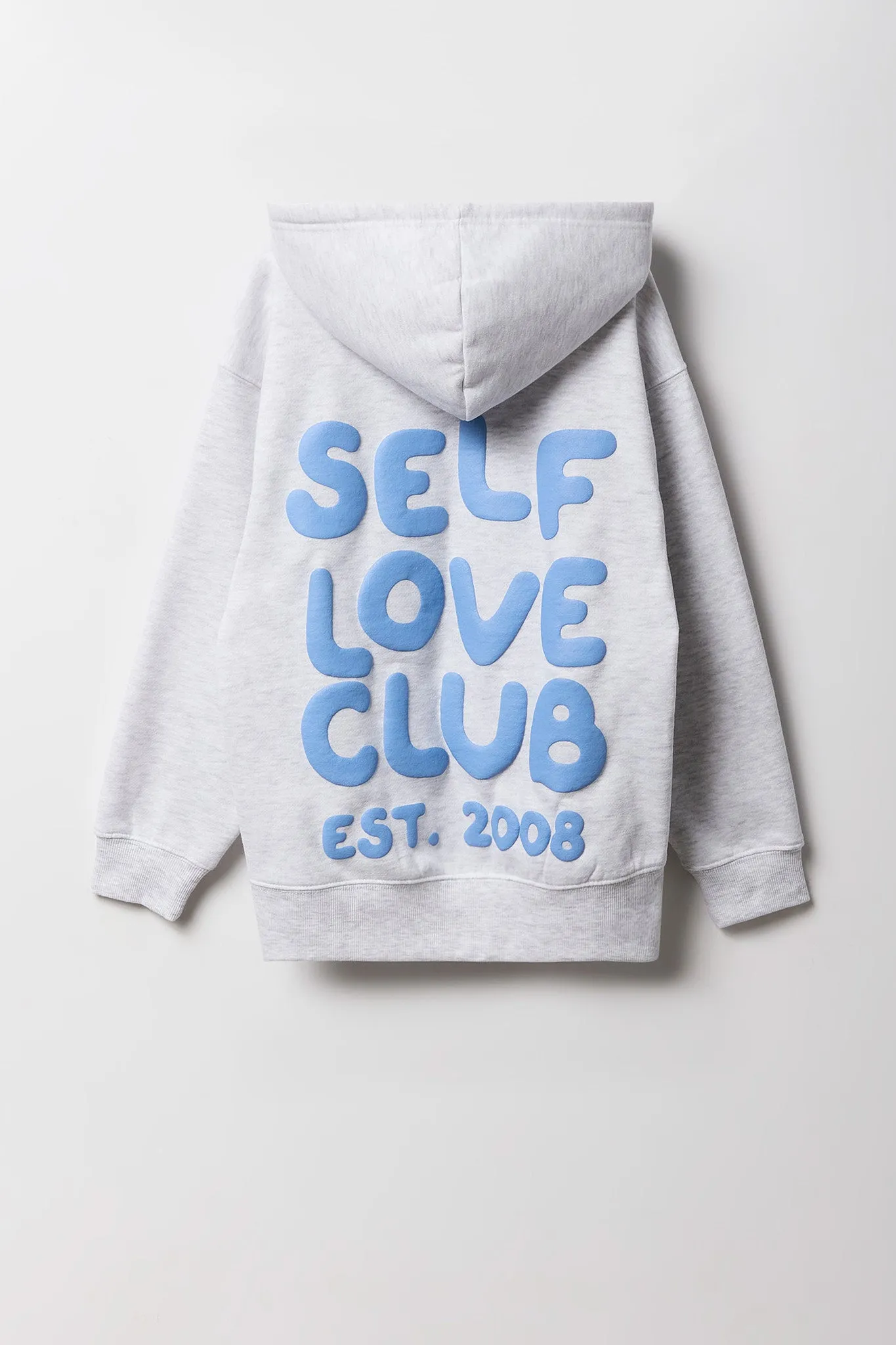 Girls Oversized Graphic Zip-Up Fleece Hoodie sold by Urban Planet product image thumbnail 5