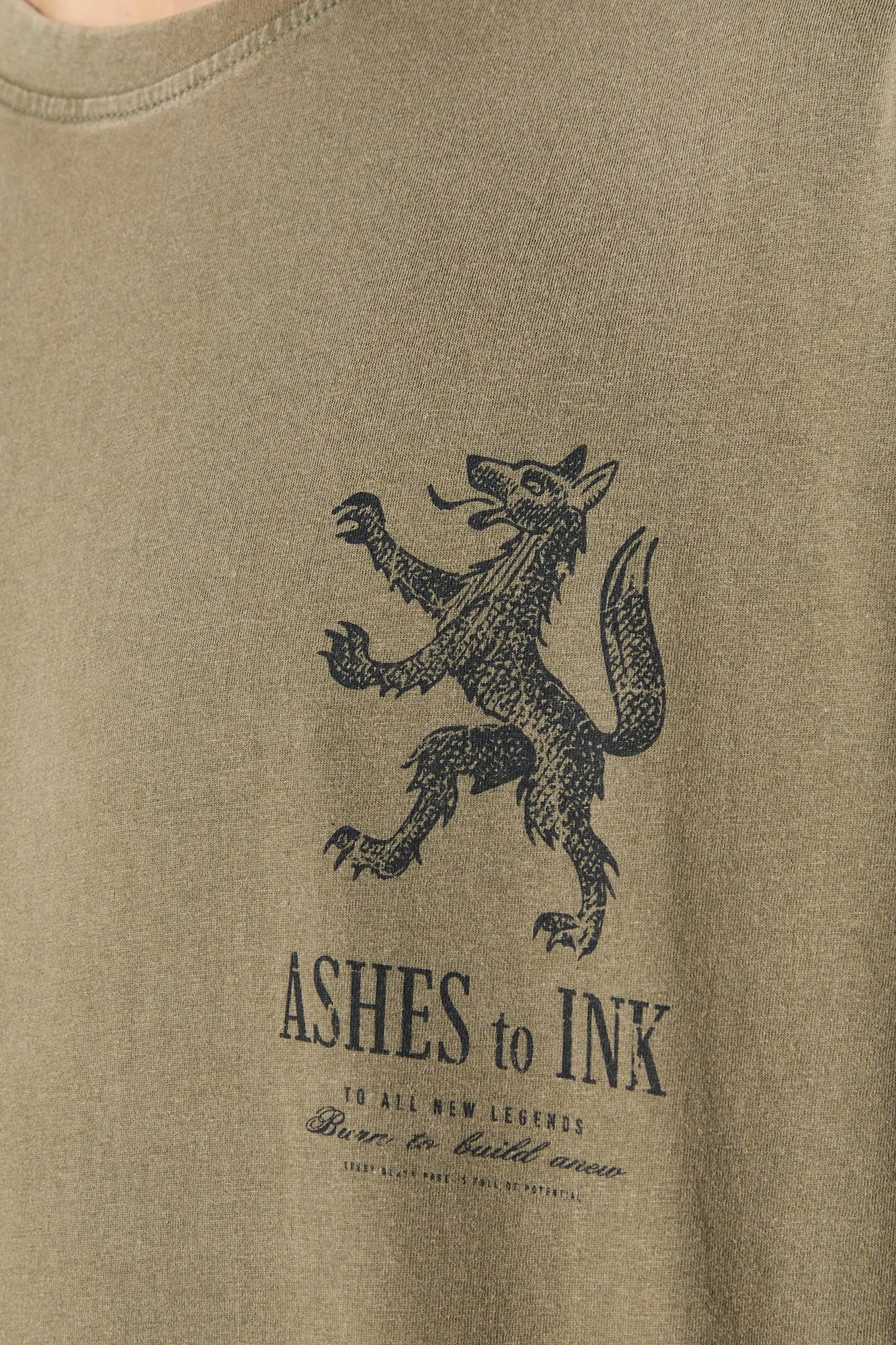 Ashes To Ink Graphic T-Shirt sold by Urban Planet product image thumbnail 4