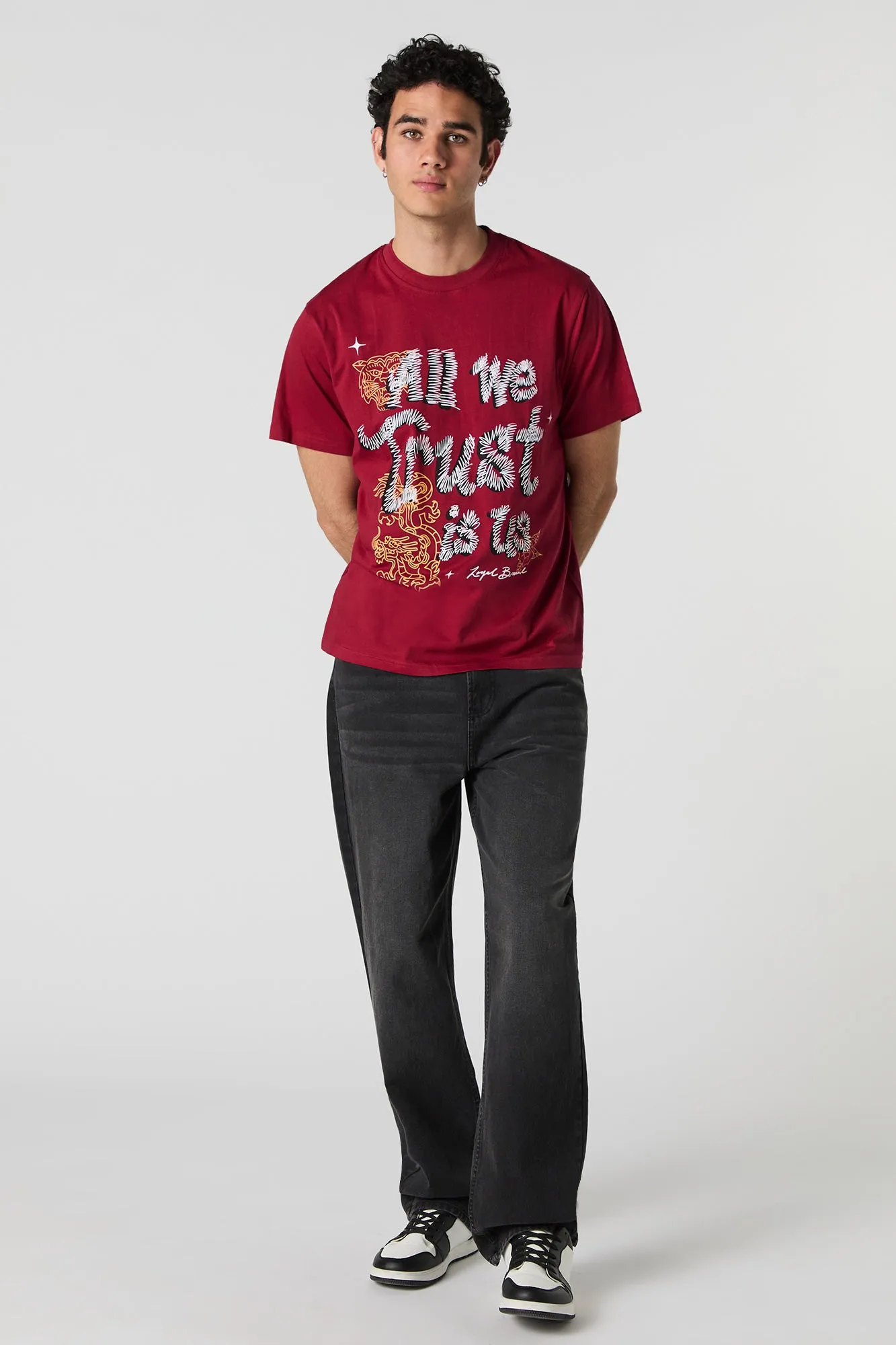 T-shirt à imprimé Trust sold by Urban Planet product image thumbnail 2