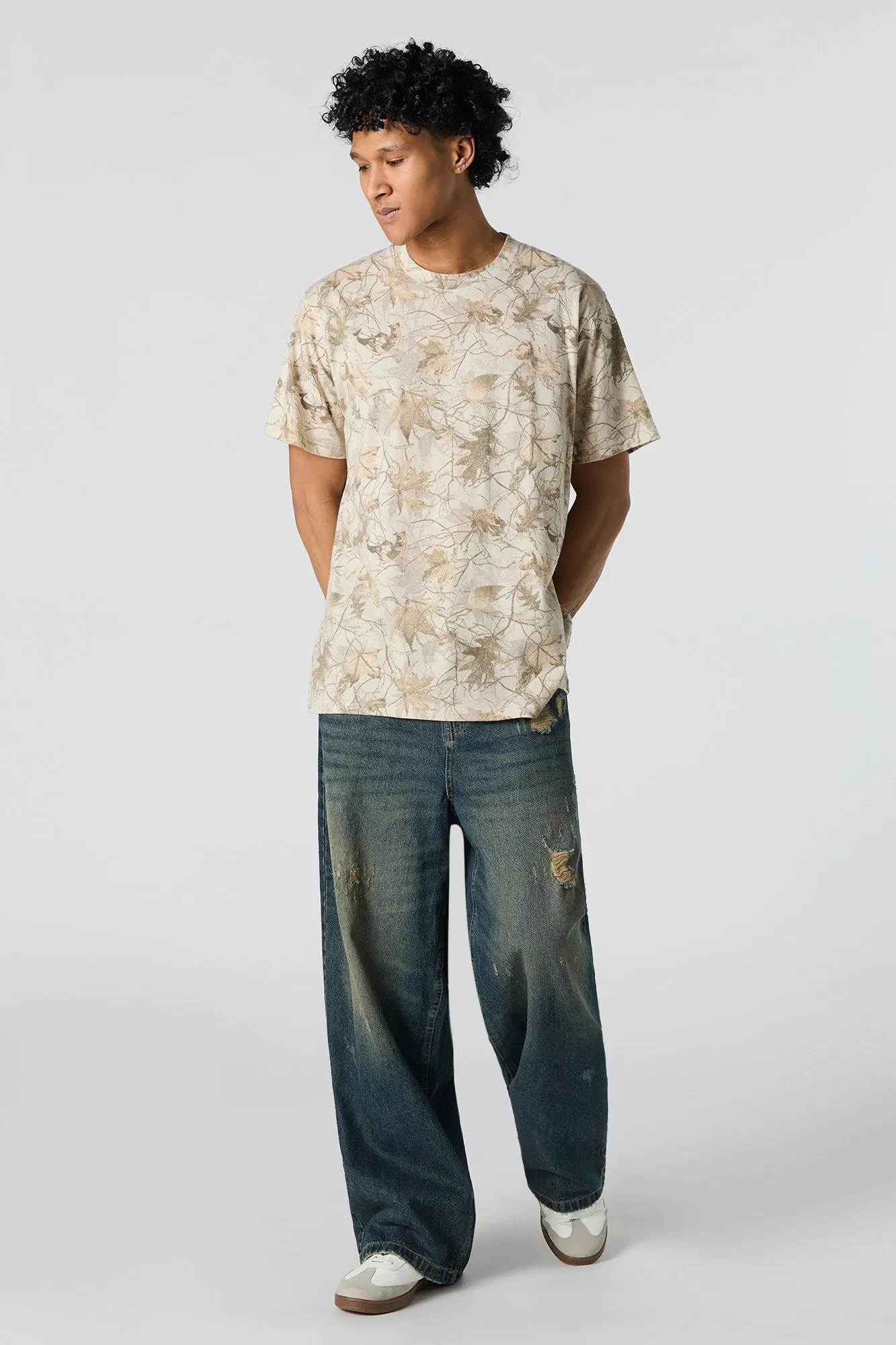 T-shirt ras du cou à imprimé camouflage sold by Urban Planet product image thumbnail 4