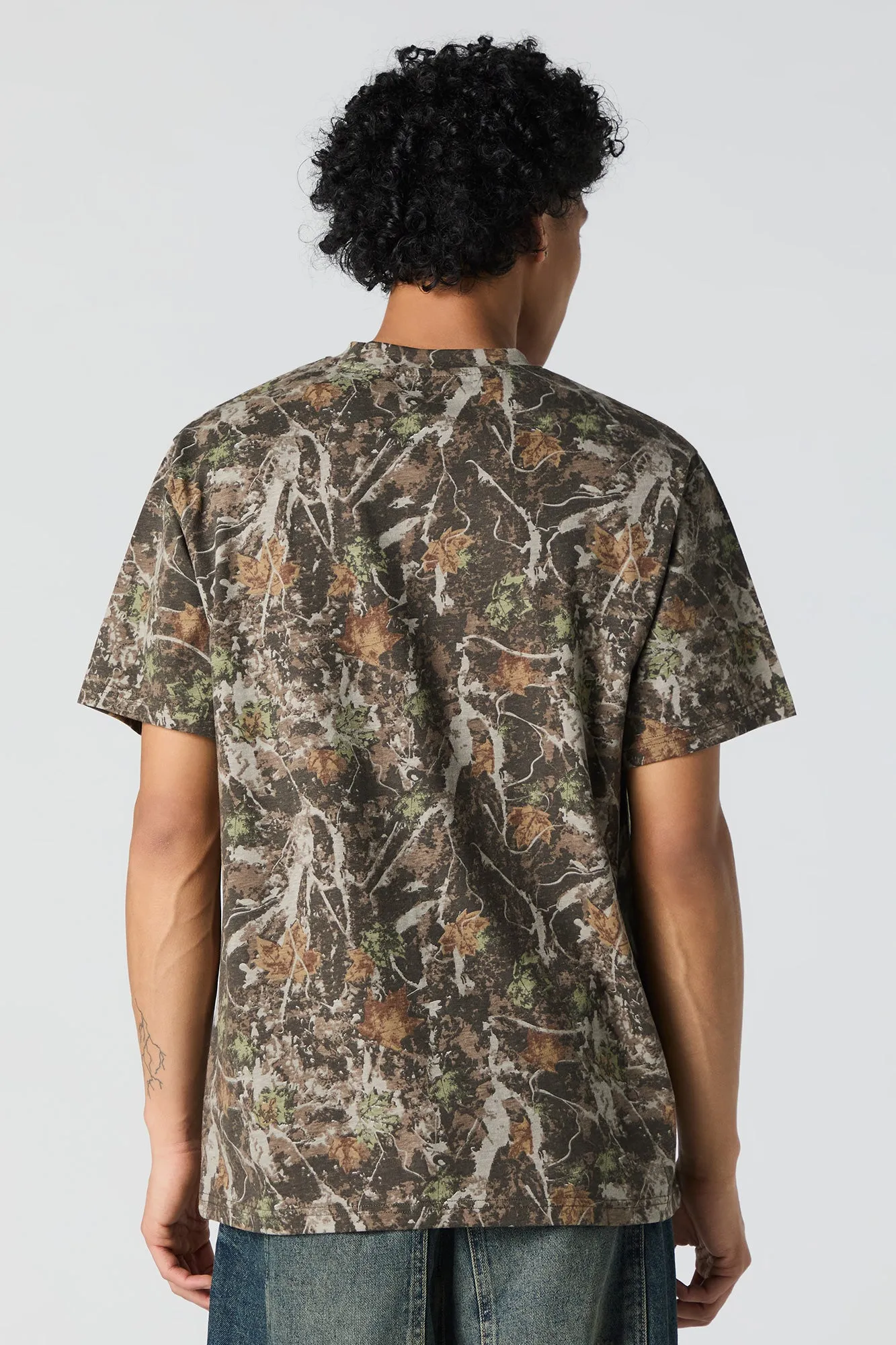 T-shirt ras du cou à imprimé camouflage sold by Urban Planet product image thumbnail 5