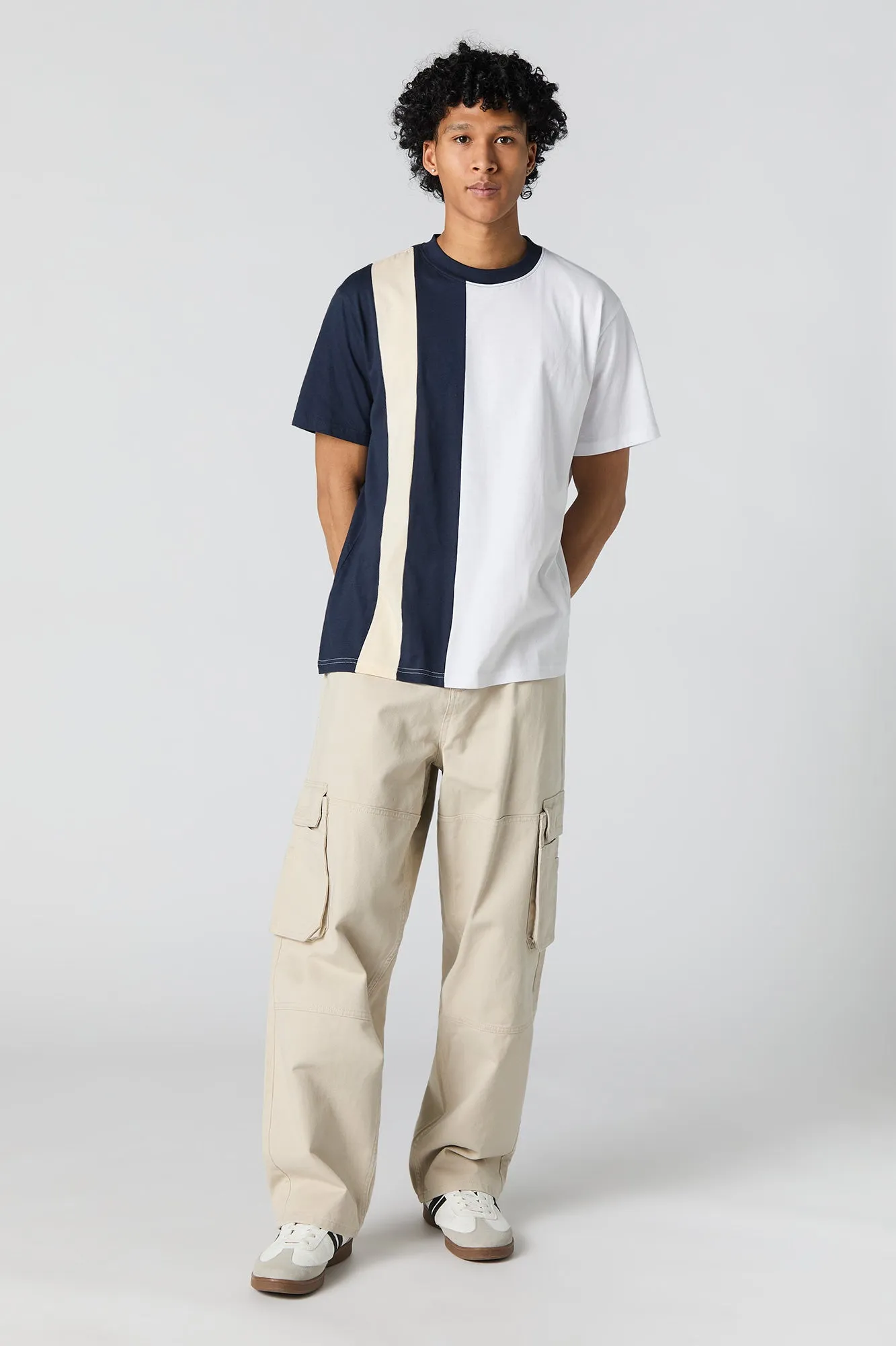 Colourblock Striped T-Shirt sold by Urban Planet product image thumbnail 3