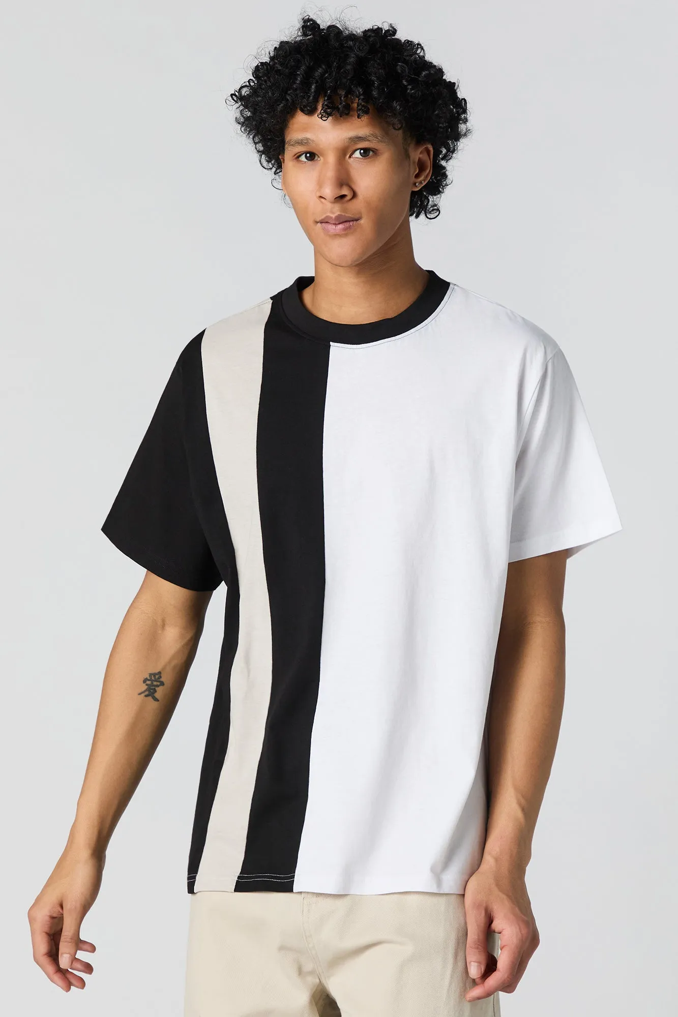Colourblock Striped T-Shirt sold by Urban Planet product image thumbnail 4
