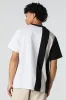 T-shirt rayé à blocs de couleurs sold by Urban Planet