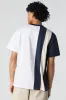 T-shirt rayé à blocs de couleurs sold by Urban Planet