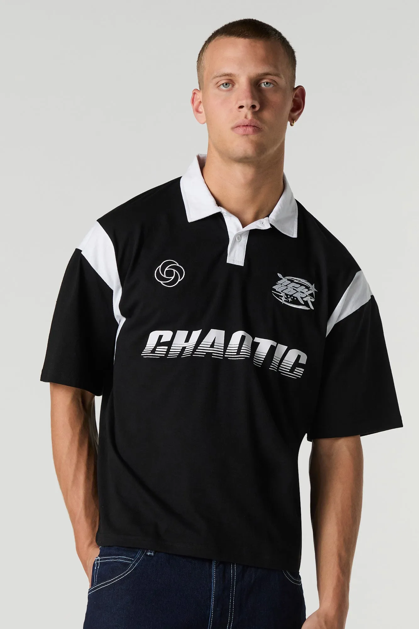 Embroidered Polo Shirt sold by Urban Planet