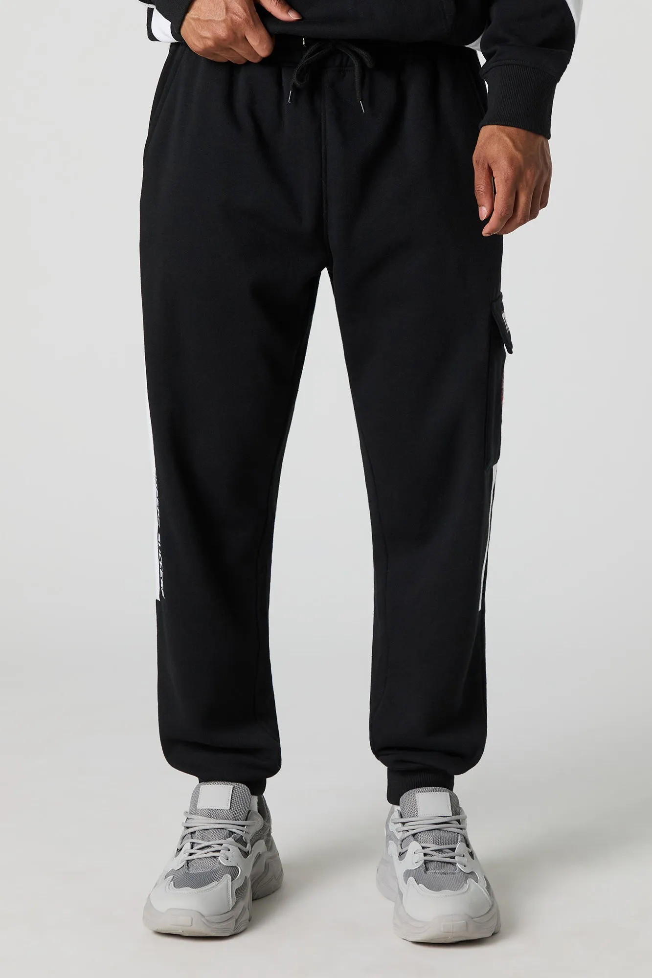 Jogger cargo en molleton à imprimé Racing sold by Urban Planet product image thumbnail 2