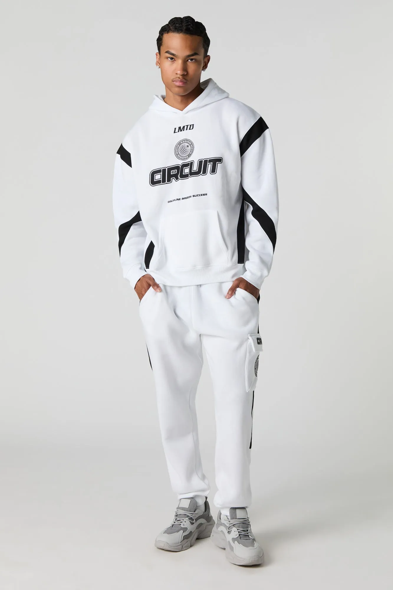 Racing Graphic Fleece Hoodie sold by Urban Planet product image thumbnail 3