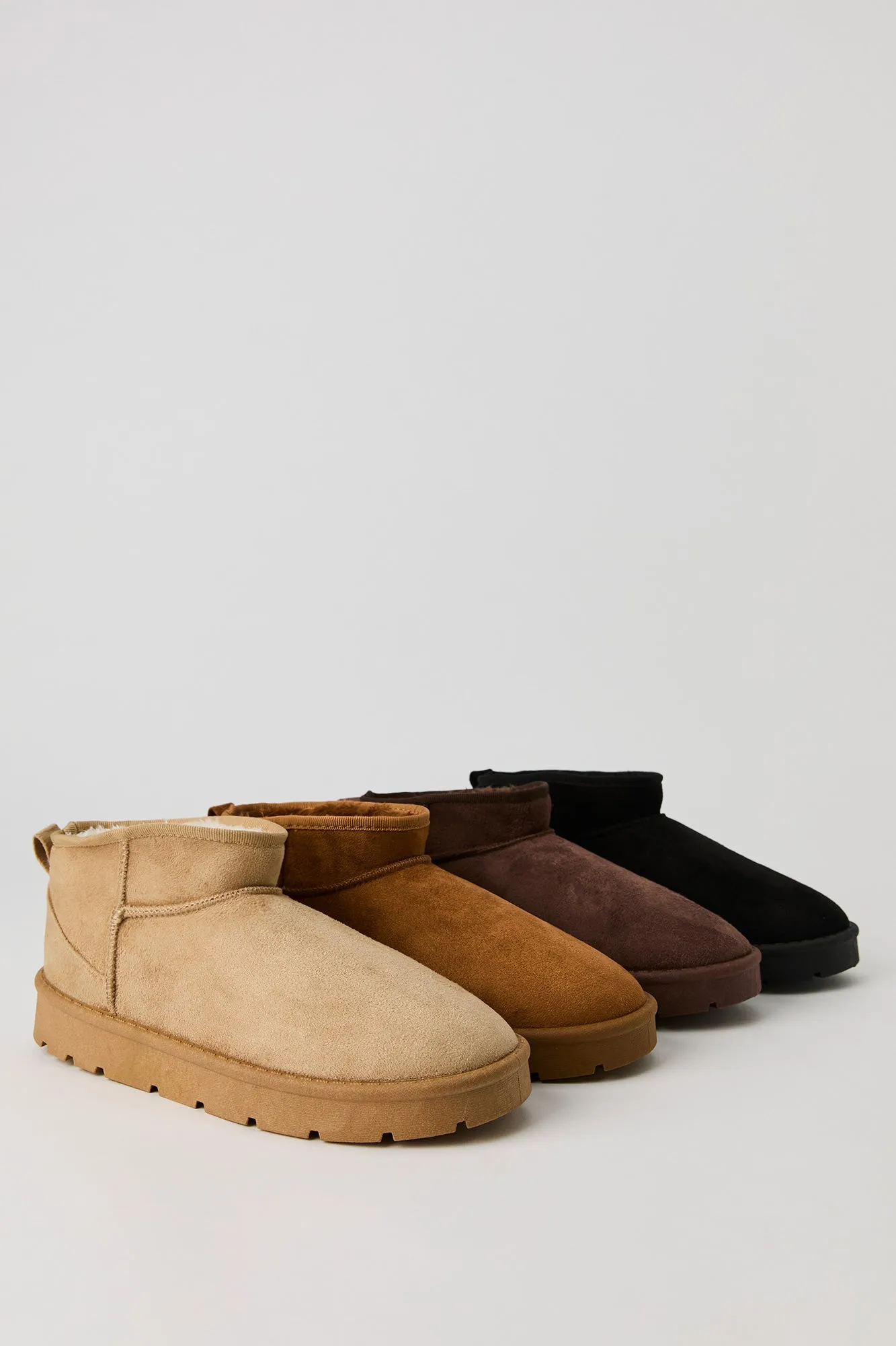 Faux Suede Ankle Slipper Booties sold by Urban Planet