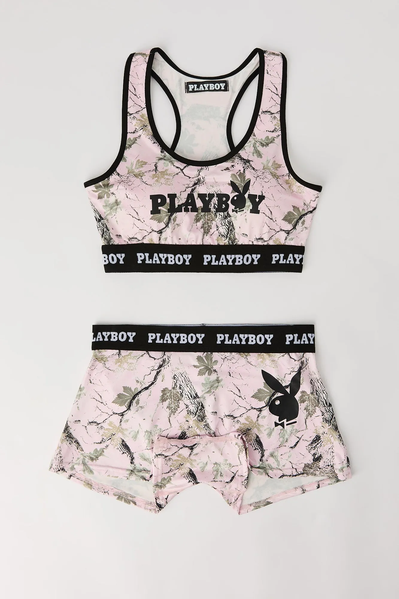 Ensemble 2 pièces soutien-gorge sport et short garçonne à imprimé camouflage Playboy sold by Urban Planet