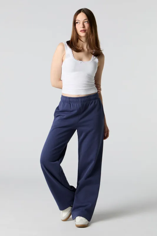 Fleece Wide Leg Sweatpant sold by Urban Planet