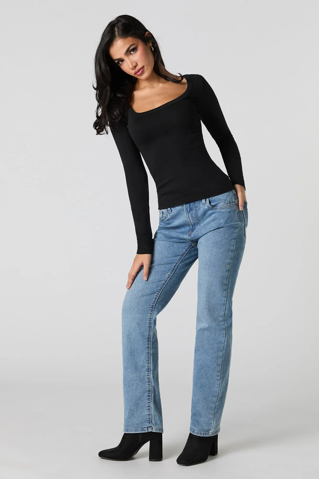 Haut à encolure ronde et manche longue sold by Urban Planet product image thumbnail 4