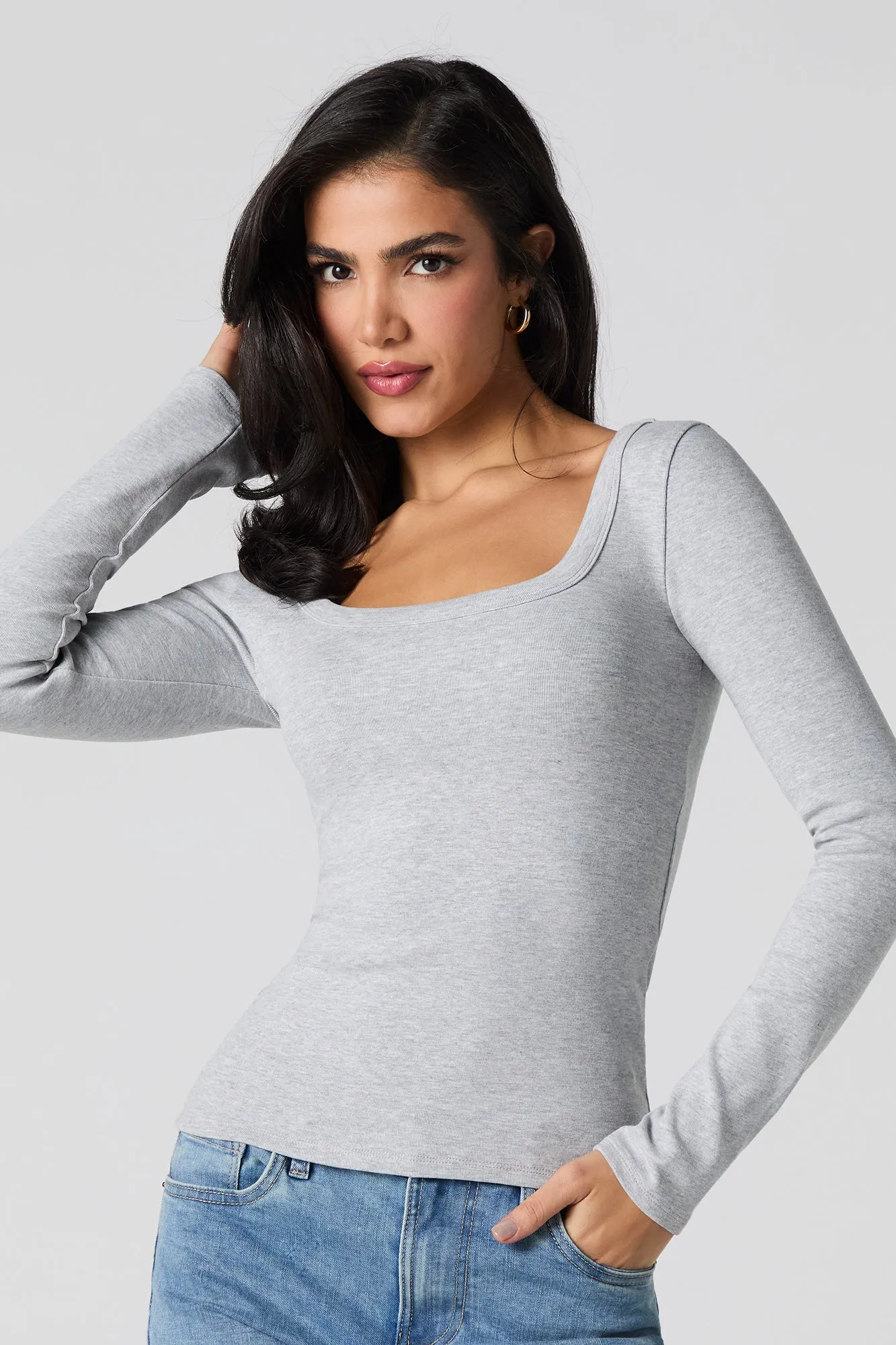 Haut à encolure ronde et manche longue sold by Urban Planet product image thumbnail 5