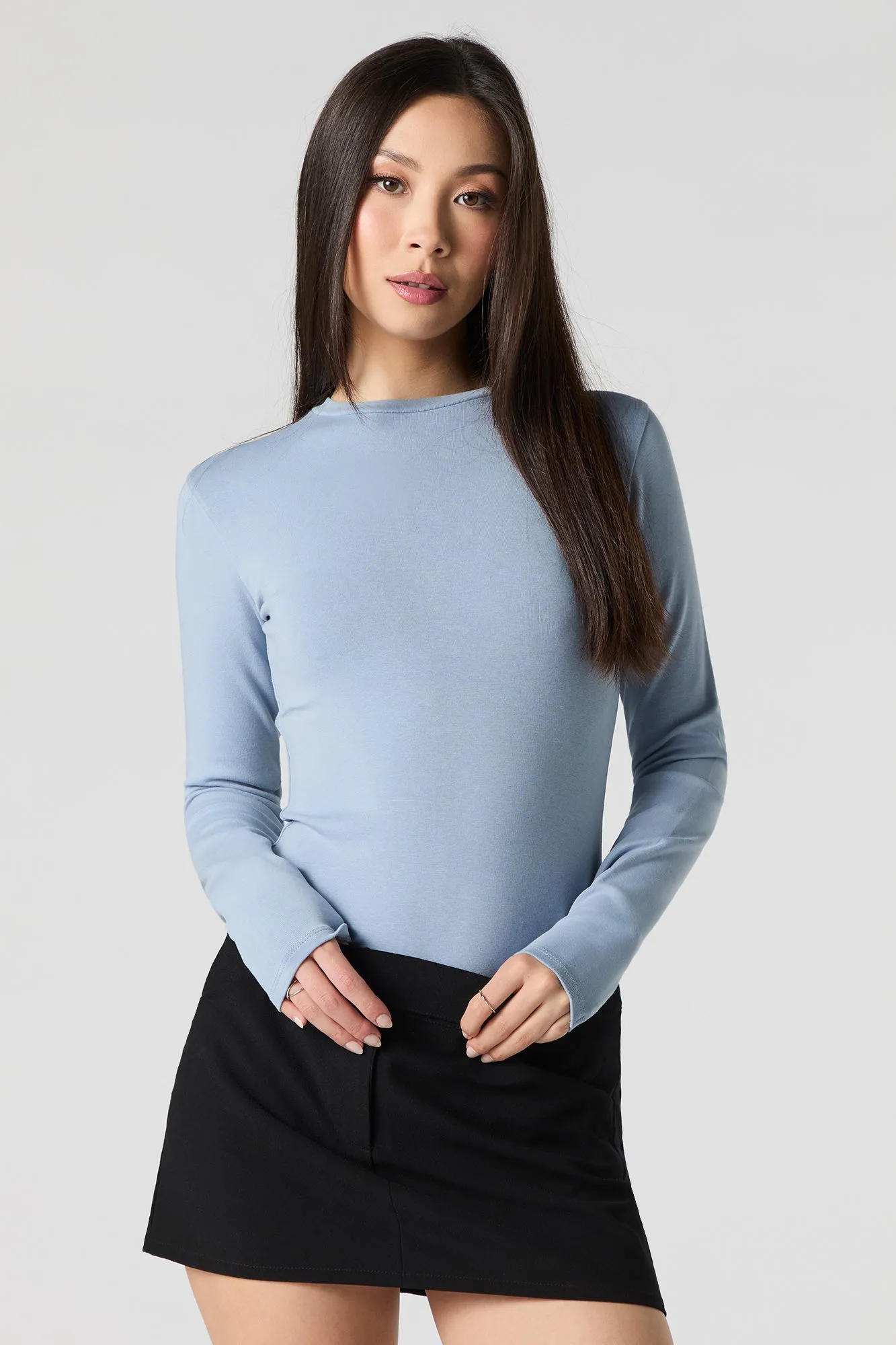 High Neck Long Sleeve Bodysuit sold by Urban Planet