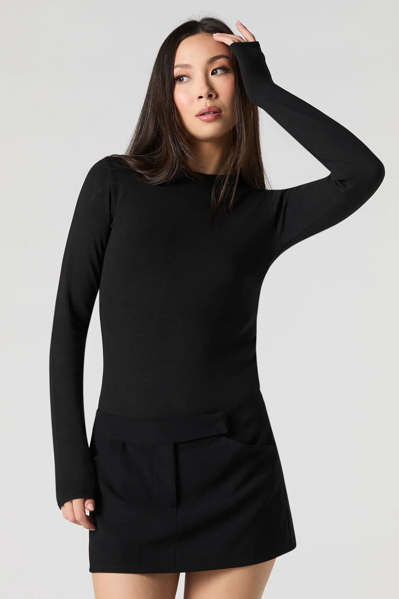 High Neck Long Sleeve Bodysuit sold by Urban Planet product image thumbnail 5