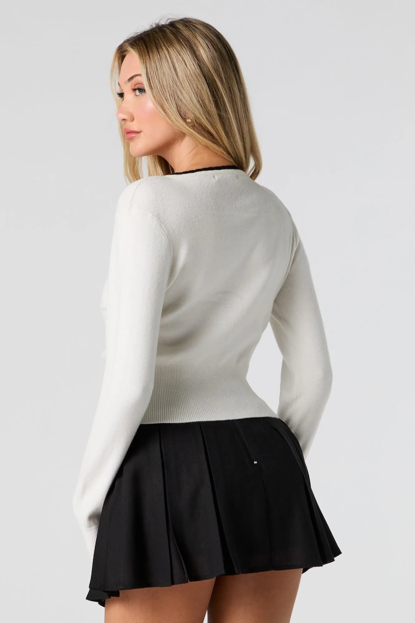 Heart Button Sweater sold by Urban Planet product image thumbnail 2