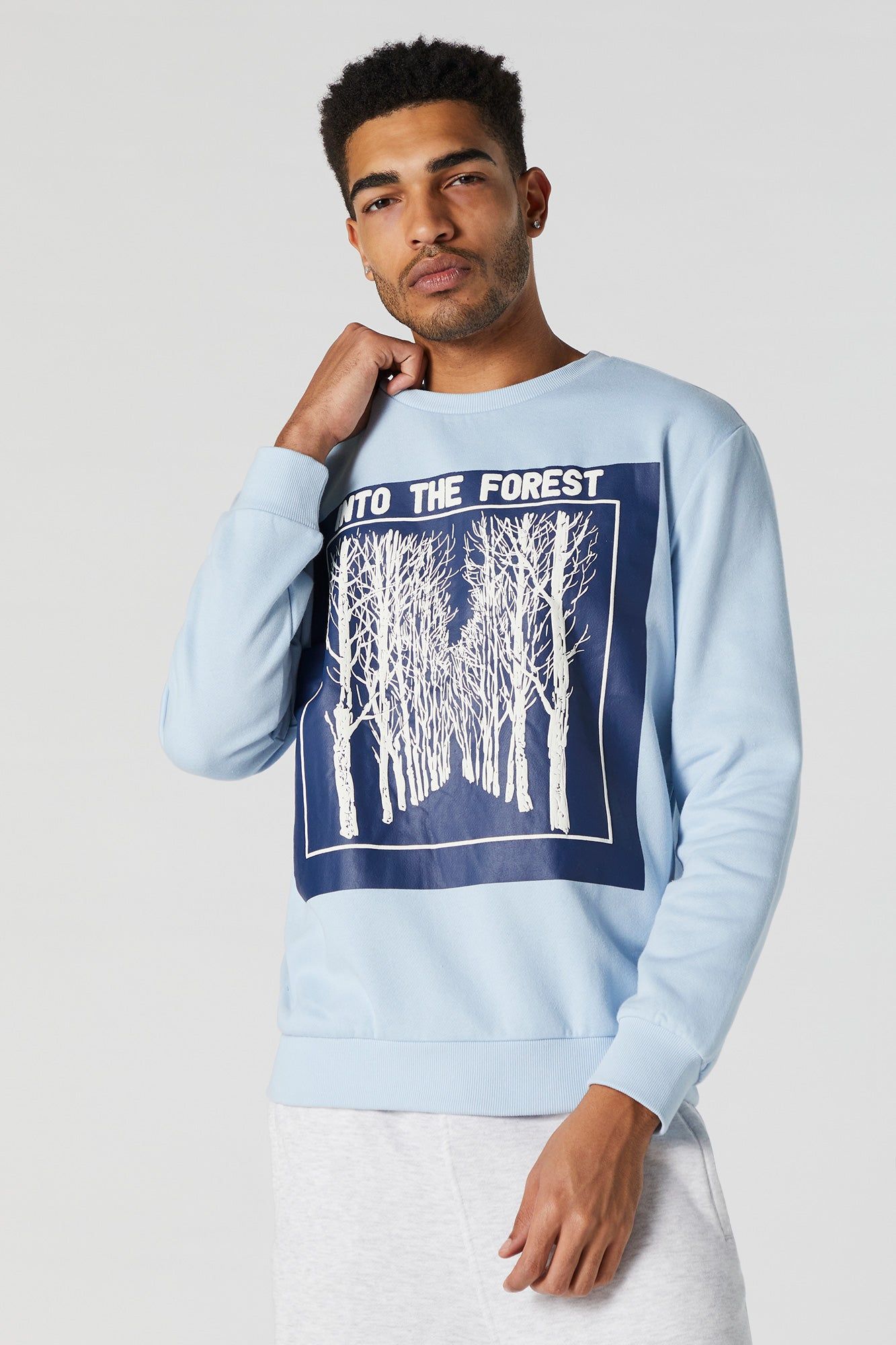 Into the Forest Graphic Crew Neck Sweatshirt sold by Urban Planet