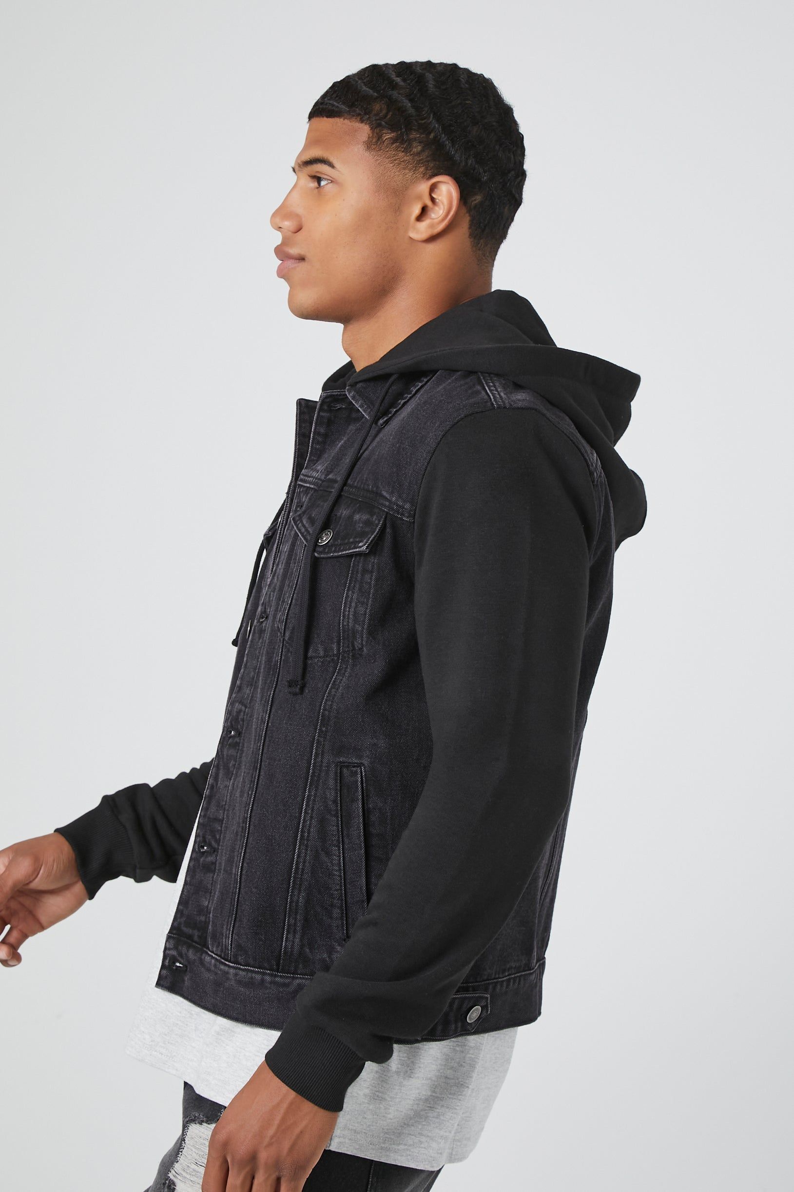 Blouson à capuchon en denim sold by Urban Planet product image thumbnail 3