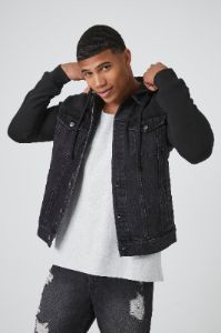 Blouson à capuchon en denim sold by Urban Planet