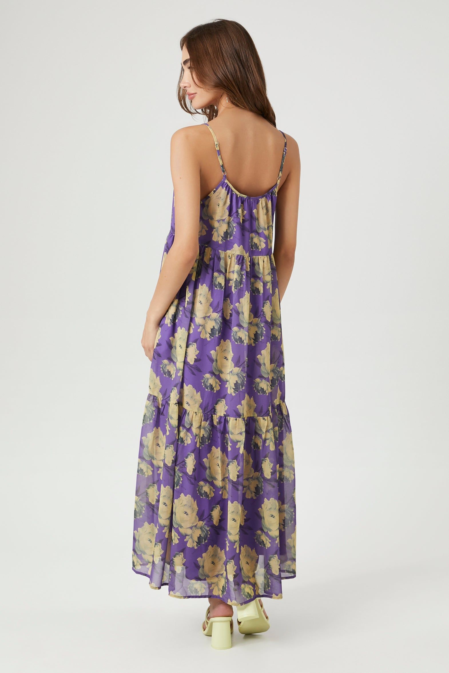 Chiffon Floral Print Maxi Dress sold by Urban Planet product image thumbnail 2