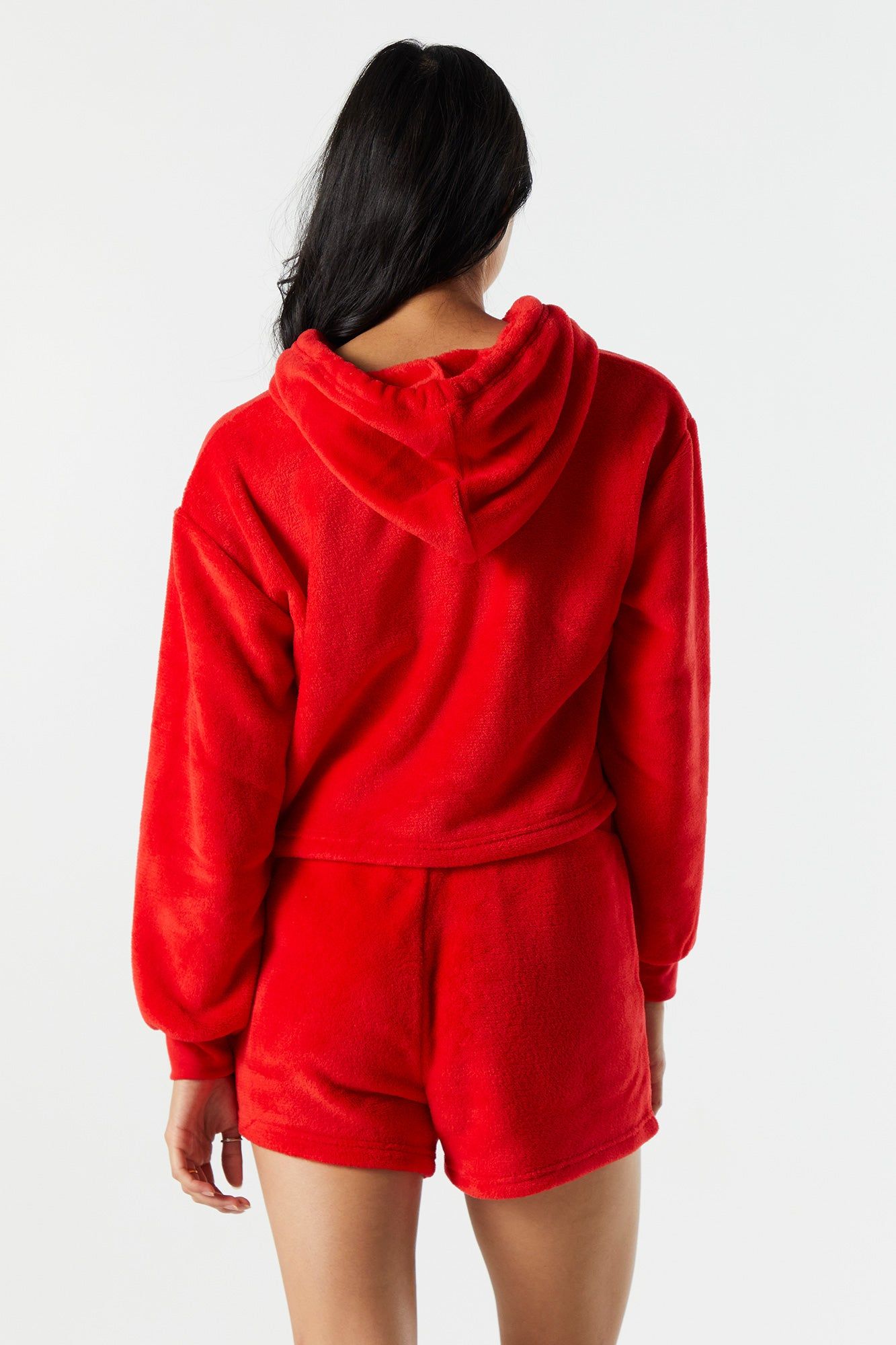 Naughty Embroidered Sherpa Pajama Hoodie sold by Urban Planet product image thumbnail 3