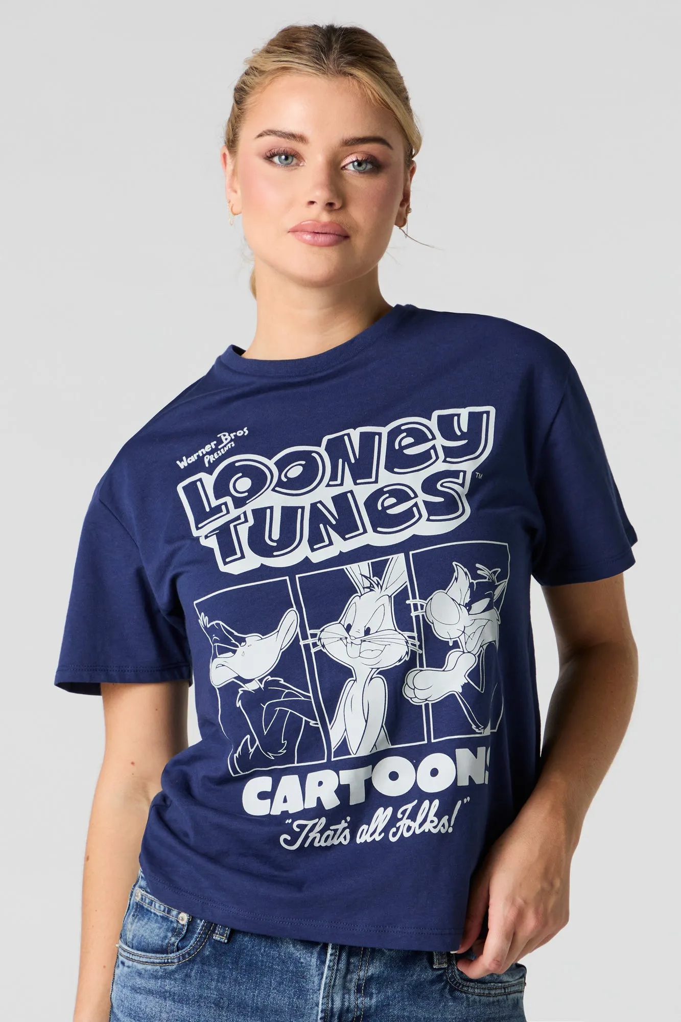 Looney Tunes Graphic Boyfriend T-Shirt sold by Urban Planet