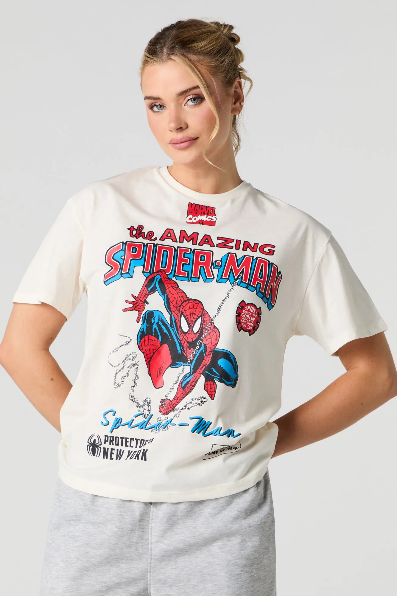 The Amazing Spider-Man Graphic Boyfriend T-Shirt sold by Urban Planet