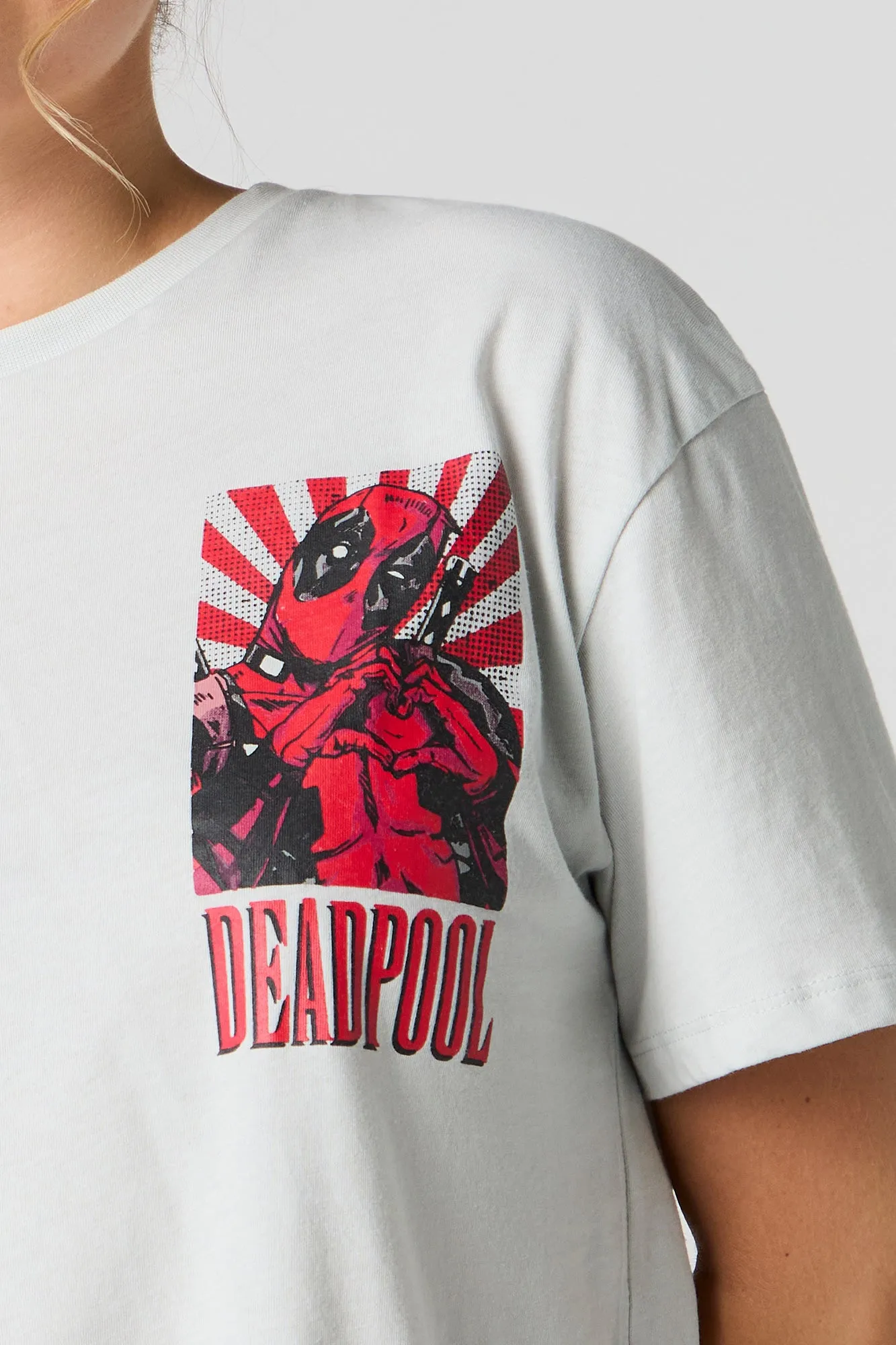 Deadpool Graphic Boyfriend T-Shirt sold by Urban Planet product image thumbnail 4