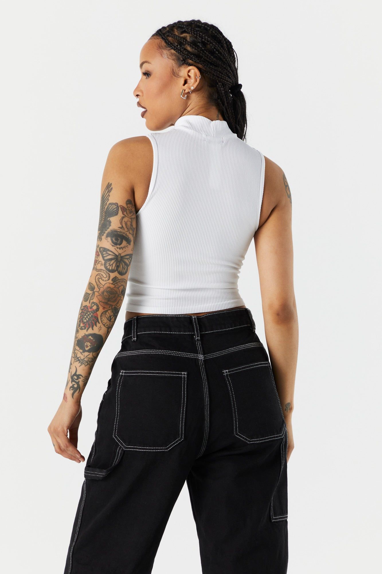 Débardeur côtelé à col montant sold by Urban Planet product image thumbnail 8