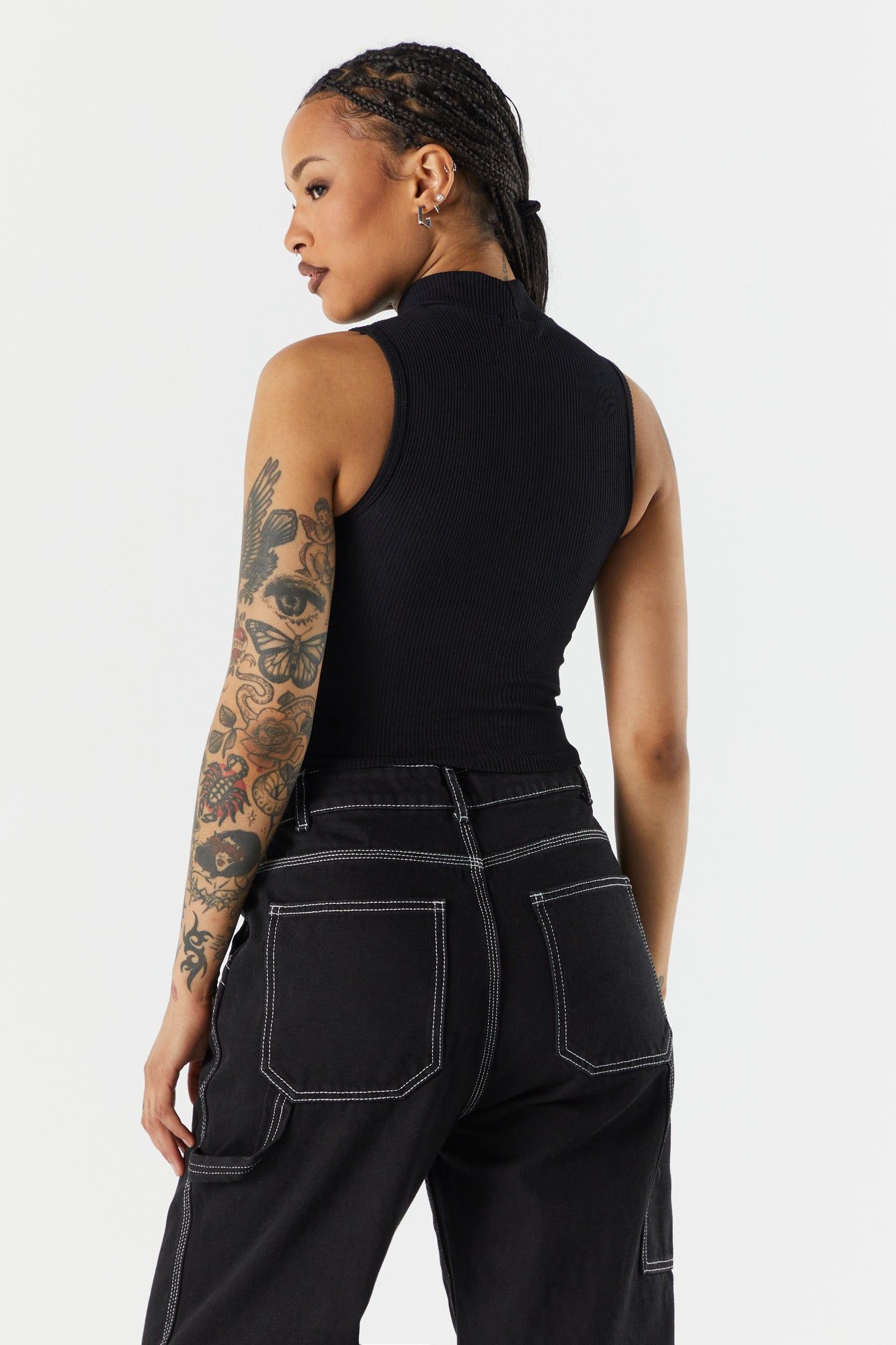 Débardeur côtelé à col montant sold by Urban Planet product image thumbnail 5