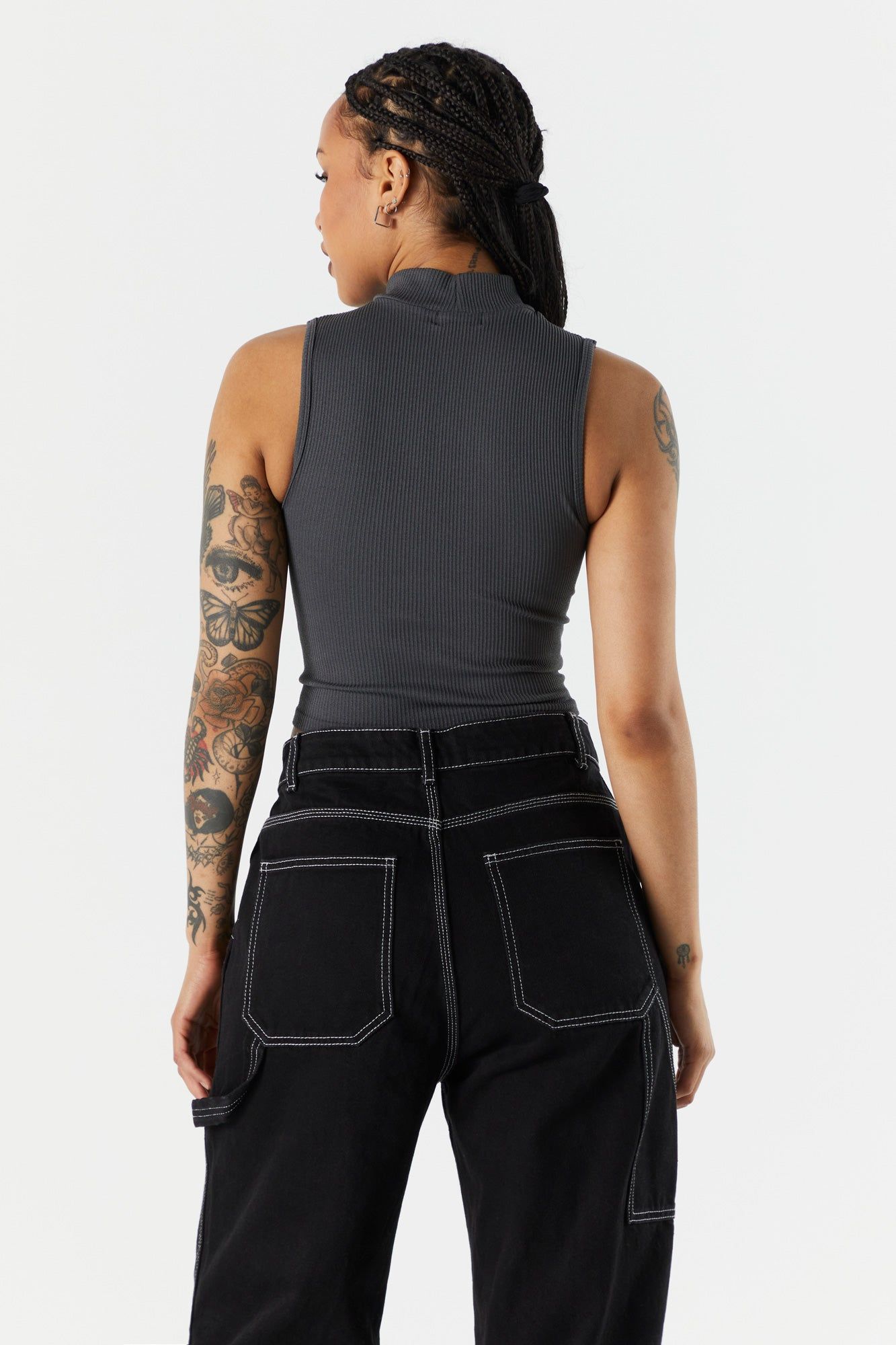 Débardeur côtelé à col montant sold by Urban Planet product image thumbnail 2