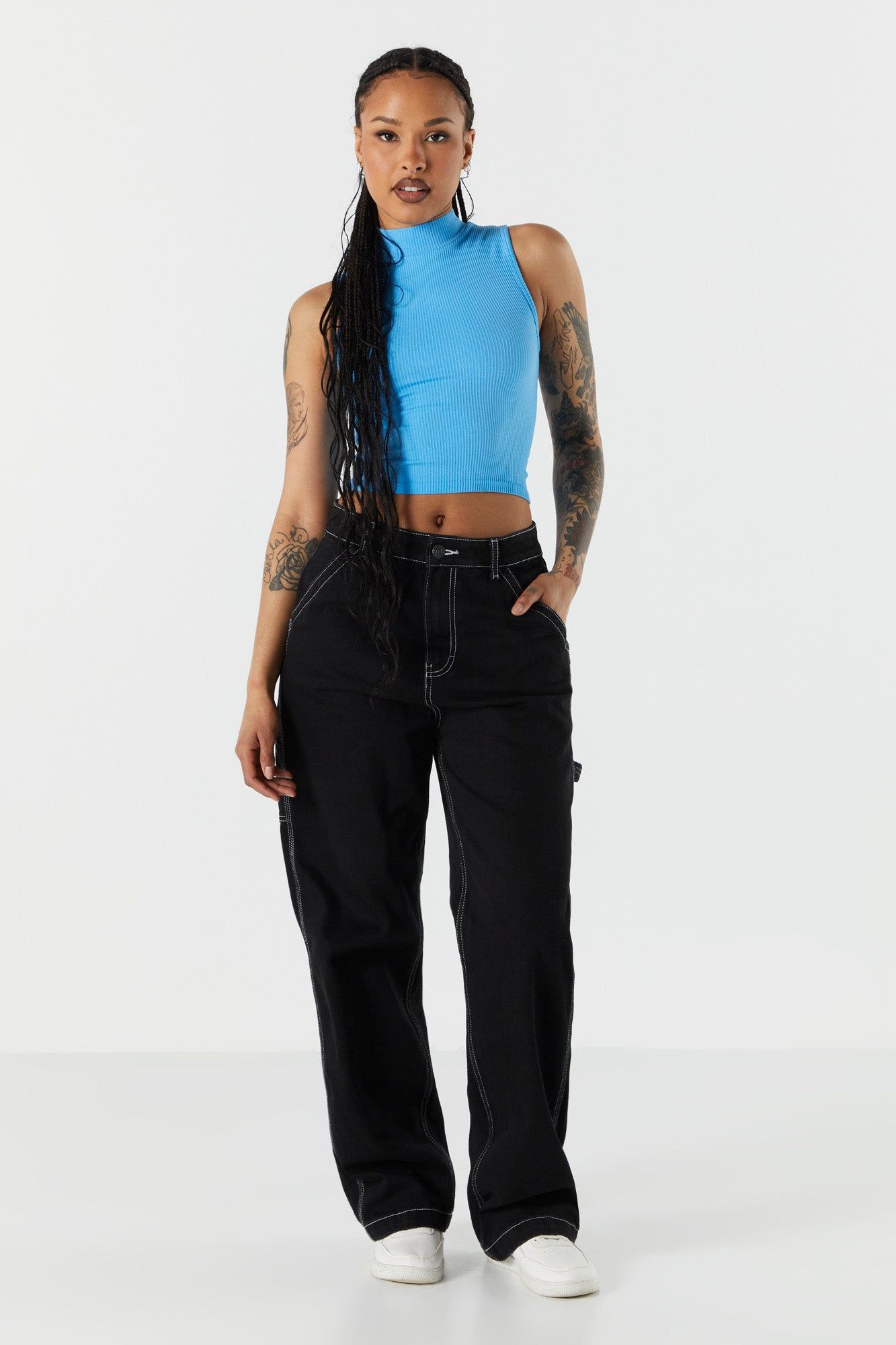 Débardeur côtelé à col montant sold by Urban Planet product image thumbnail 12