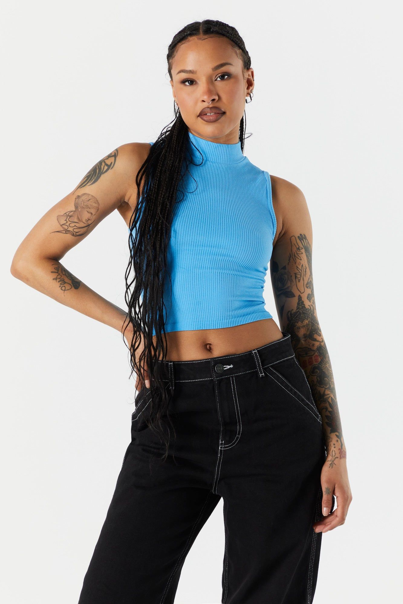 Débardeur côtelé à col montant sold by Urban Planet product image thumbnail 10