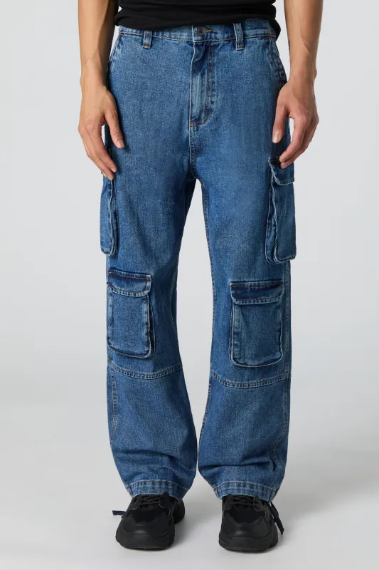 Multi Pocket Baggy Cargo Jean sold by Urban Planet