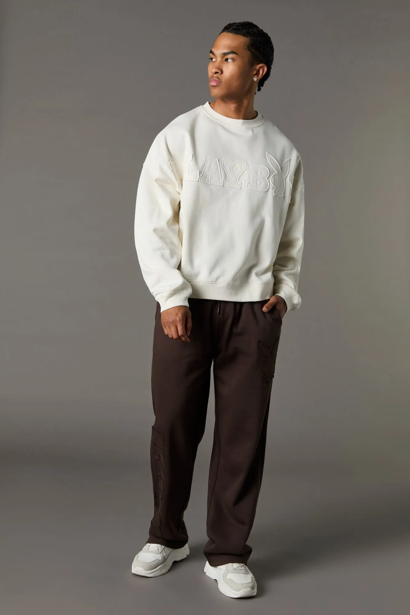 Playboy Patched Fleece Sweatshirt sold by Urban Planet product image thumbnail 3