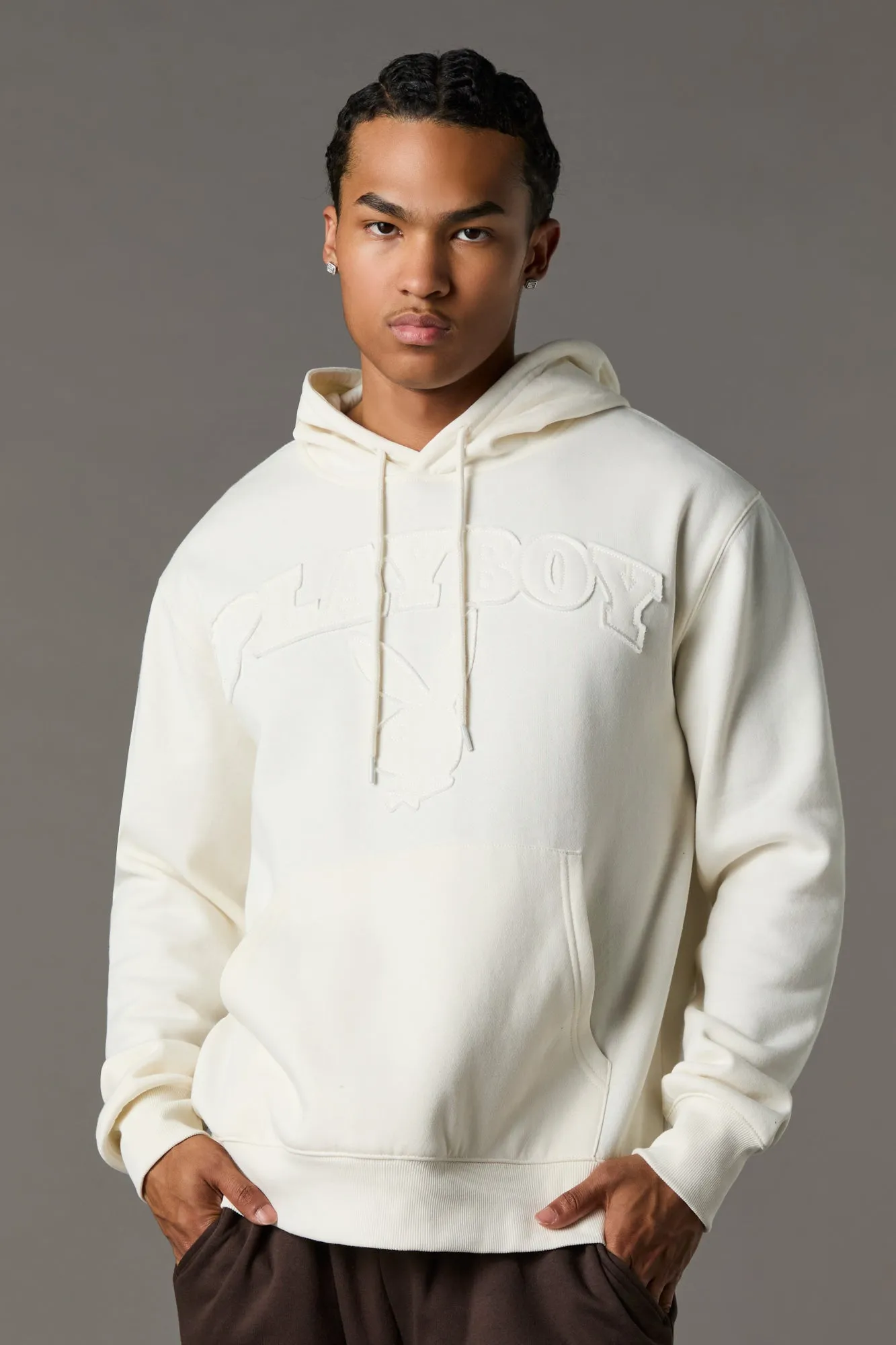 Haut à capuchon en molleton avec empiècement Playboy sold by Urban Planet product image thumbnail 5