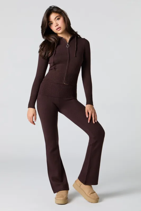 Knit Foldover Flare Pant sold by Urban Planet
