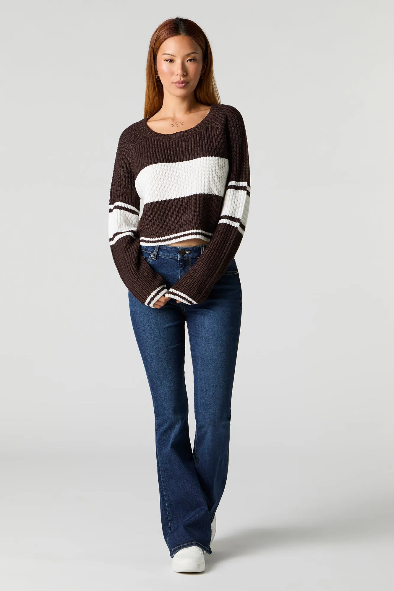 Striped Knit Sweater sold by Urban Planet product image thumbnail 3