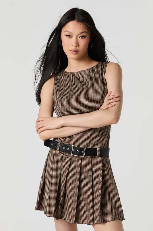 Belted Pleated Mini Dress sold by Urban Planet